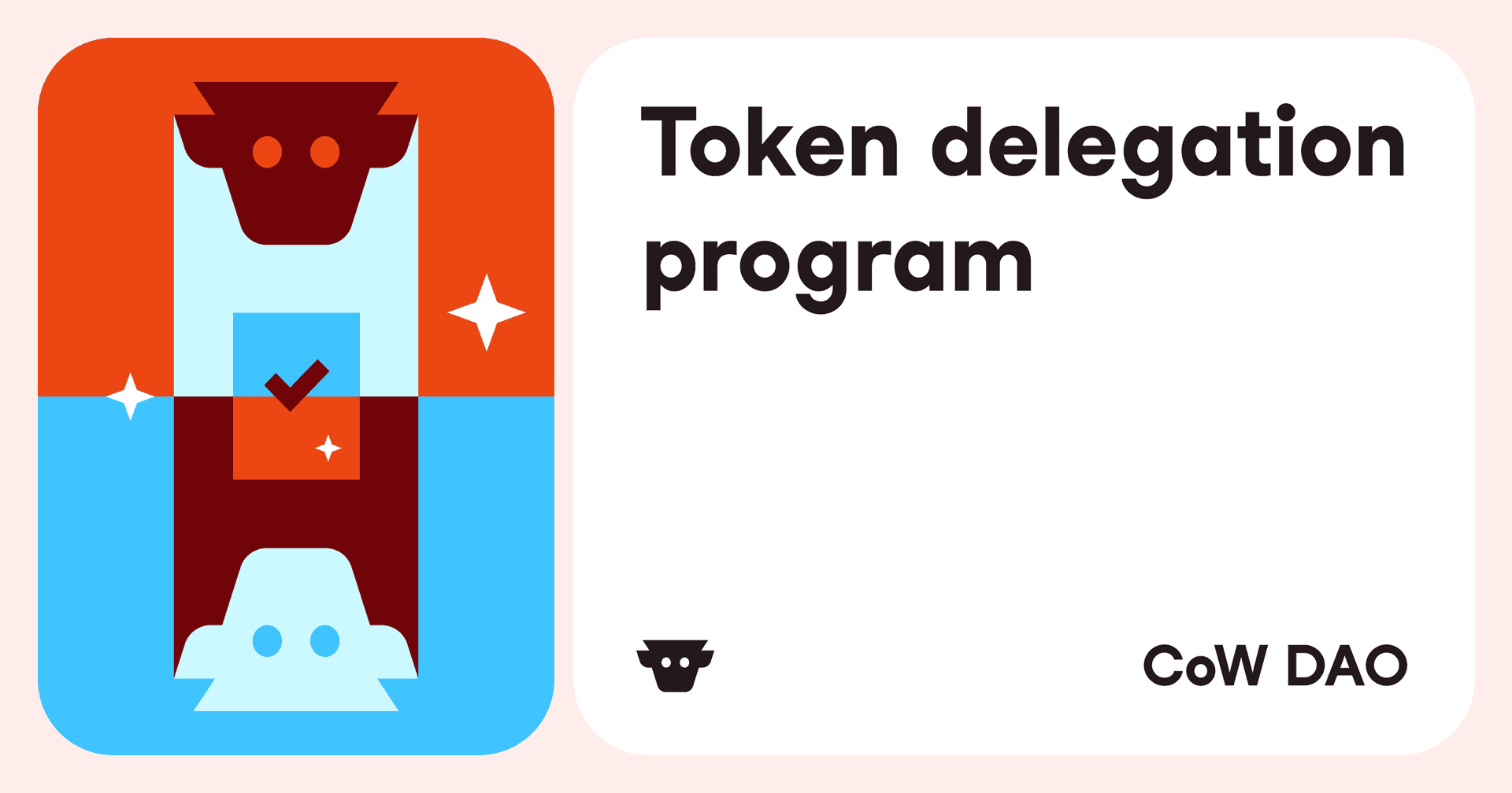 Cover image for article: CoW DAO launches delegate program for token holders